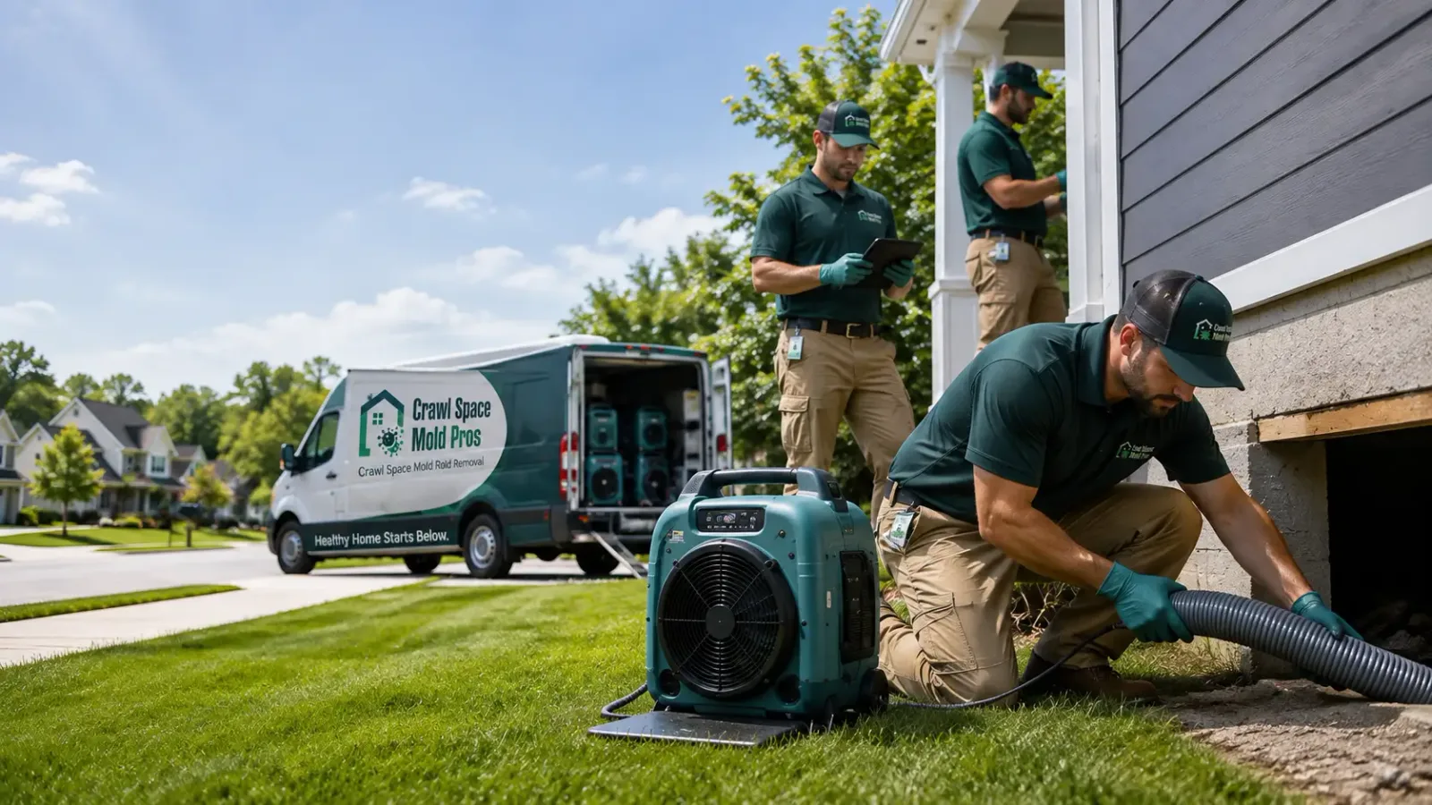 Crawl Space Mold Removal in Allyn, WA